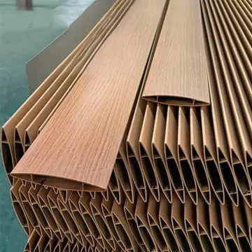 Customized outdoor aesthetics: aluminum extrusion wood grain outdoor louver aluminum profiles, suitable for various outdoor styles