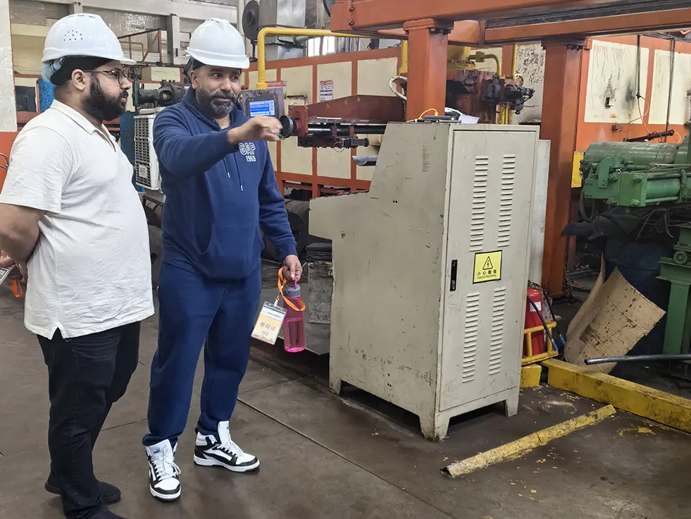 The factory inspection by international customers