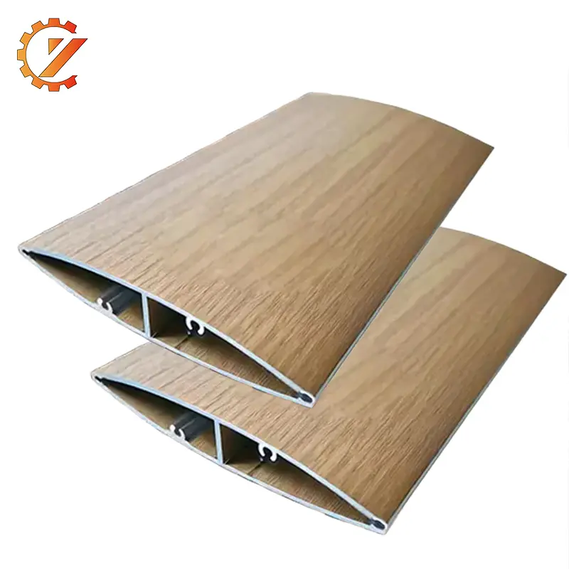 Customized outdoor aesthetics: aluminum extrusion wood grain outdoor louver aluminum profiles, suitable for various outdoor styles