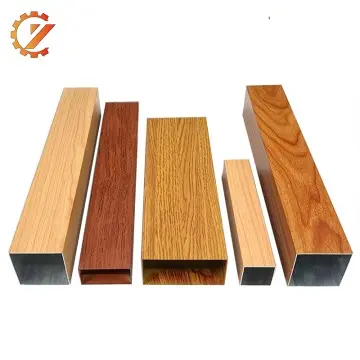 Wood grain aluminum square tube-Creating a natural texture aluminum ceiling